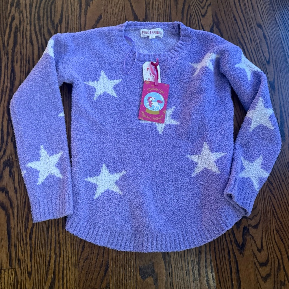 Pink Republic Lavender Star Sweater